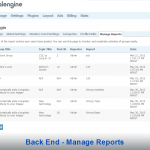Back End - Manage Reports
