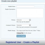 Registered User - Create a Playlist