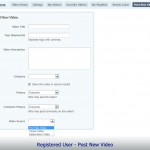Registered User - Post New Video