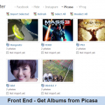 Front End - Get Albums from Picasa